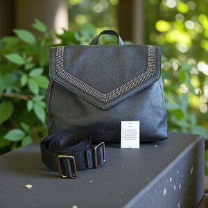 DKNY Ziggy Convertible Leather Backpack